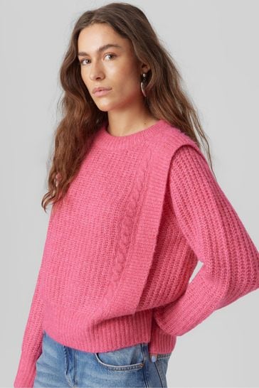 Vero moda pink jumper online