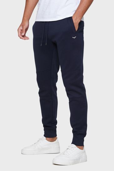 Threadbare Blue Slim Fit Pique Joggers