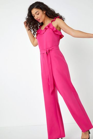 Pink and grey jumpsuit discount