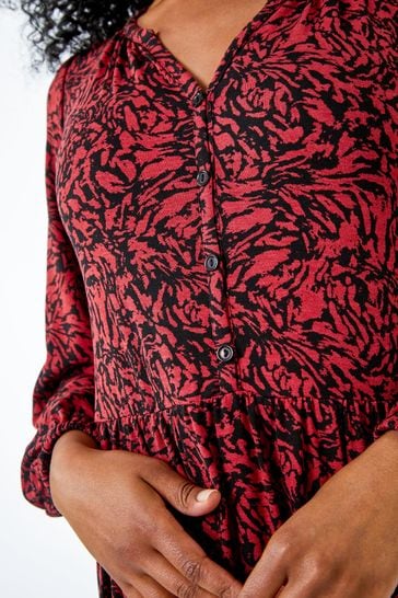 Mint velvet red store animal print dress