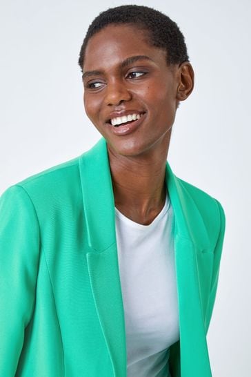 Green longline blazer 2025