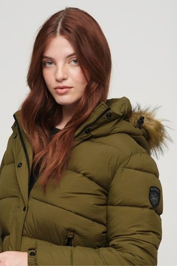 Superdry coat green store