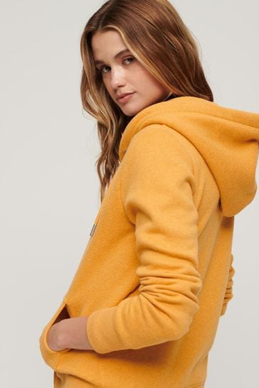 Superdry Yellow Essential Logo Zip Hoodie