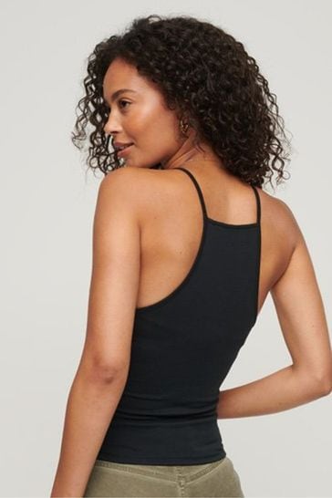 Buy Superdry Black Jersey Racer Vest Top from Next Luxembourg