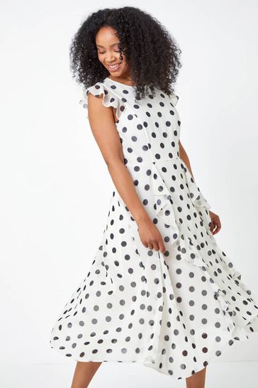 Wallis petite shop polka dot dress