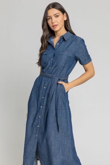 Next blue shirt discount dress
