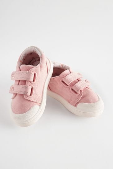 Pink Wide Fit (G) Machine Washable Trainers