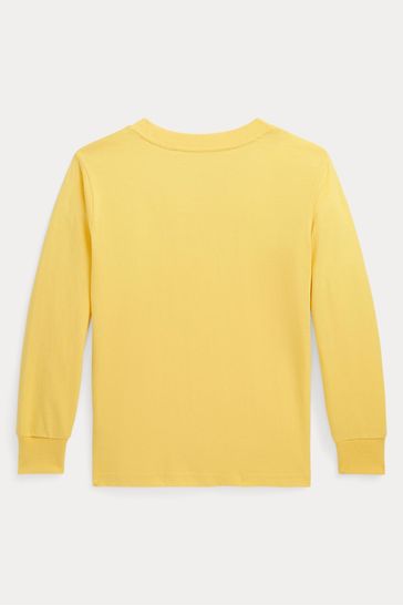 Yellow long sleeve t hot sale shirt
