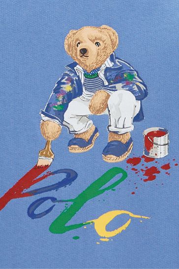 Buy Polo Ralph Lauren Blue Polo Bear Fleece Sweatshirt from Next