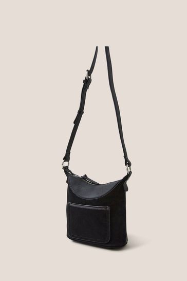 Buy White Stuff Fleur Leather Cross-Body Black Mini Bag from Next USA