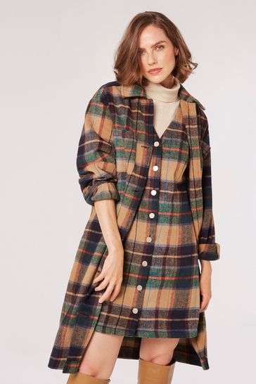 Check button pinafore dress cheap