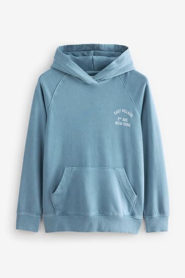 Washed best sale blue sweatshirt