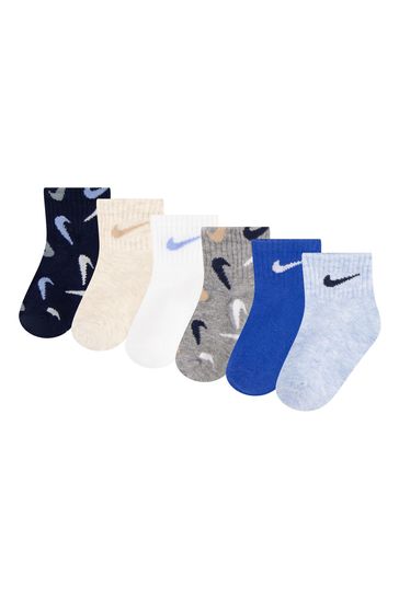 Buy Nike Swooshfetti Ankle Socks 6 Pack from Next Turkey