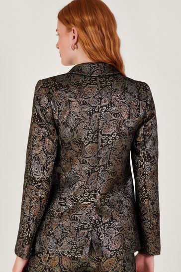 Buy Monsoon Joni Jacquard Black Jacket from Next Ireland