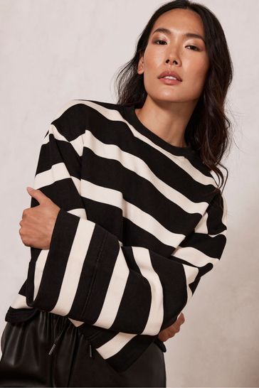 Buy Mint Velvet Natural Stripe Boxy Jumper from Next Poland