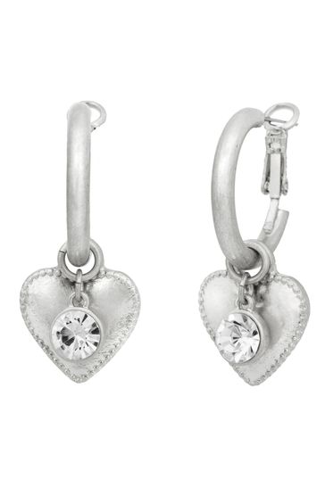Buy Bibi Bijoux Silver Tone Love Hearts Interchangeable Hoop