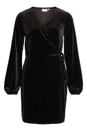 Crushed top velvet wrap
