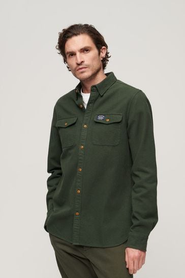 Superdry shop green shirt