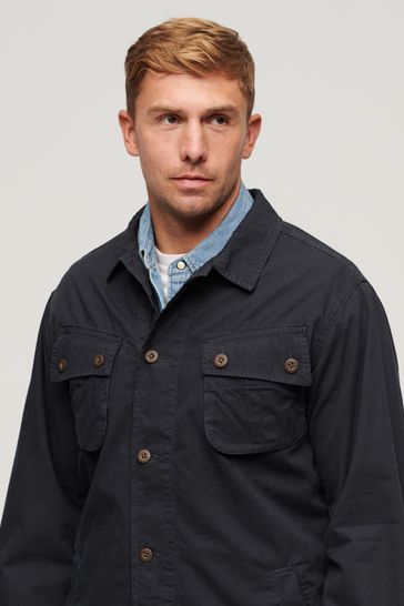 Superdry military coat deals with velvet collar