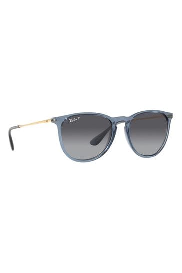 Buy Ray Ban Blue Grey Erika Classic Sunglasses from Next Luxembourg