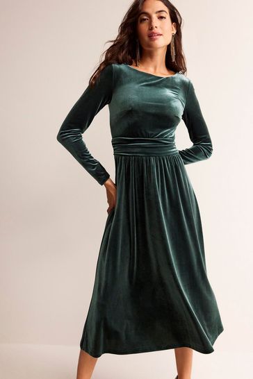 Boden velvet sequin top party dress