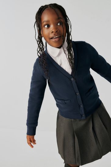 Children's navy school cardigans hot sale
