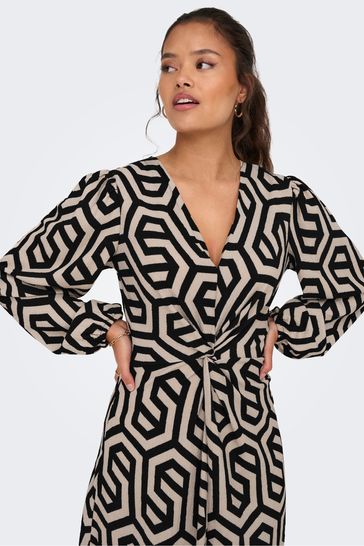 Jdy geo print midi dress hotsell