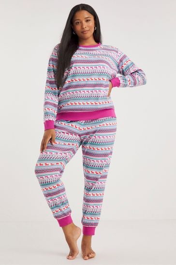Simply Be Fairisle Pretty Secrets Fairisle Twosie Pyjama
