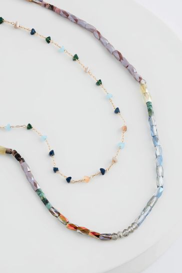 Multi Colour Two Layer Sunset Necklace