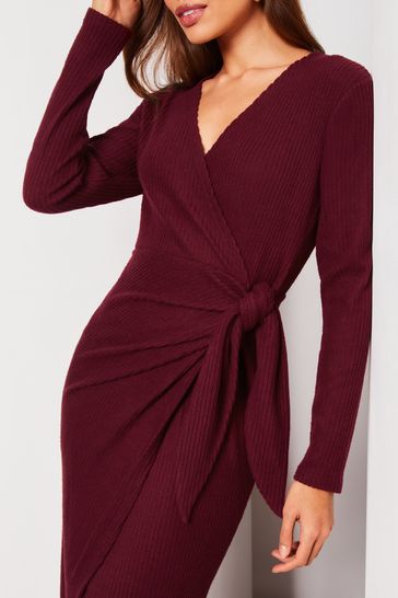 Jumper wrap dress sale