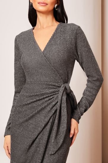 Lipsy courtney new arrivals print wrap dress