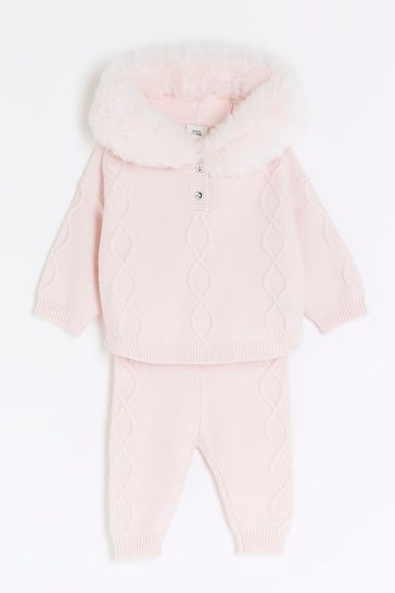 Buy River Island Baby Girls Sweat Top Jogger Sets from the Laura