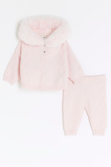 Buy River Island Baby Girls Sweat Top Jogger Sets from the Laura