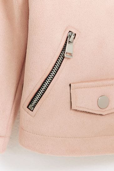 River island pink biker jacket deals