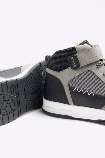 River island grey trainers cheap