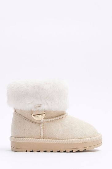 River island fur lined boots sale