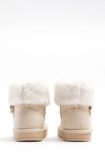River island clearance fur lined boots