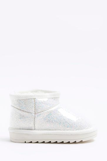 Buy River Island Girls Glitter Vinyl Cosy Boots bei Next Deutschland