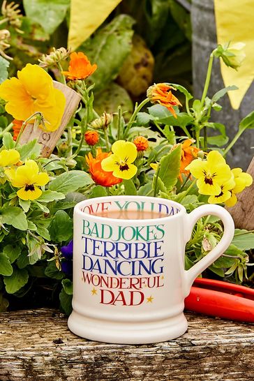 Emma Bridgewater Cream Rainbow Toast Wonderful Dad 1/2 Pint Mug