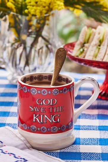 Emma Bridgewater Cream God Save The King 1/2 Pint Mug
