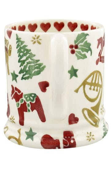 Emma Bridgewater Cream Christmas Celebration 1/2 Pint Mug