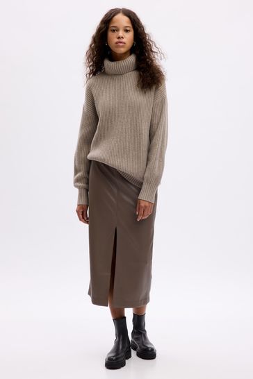 Buy Gap Brown CashSoft Turtle Neck Jumper from Next Luxembourg