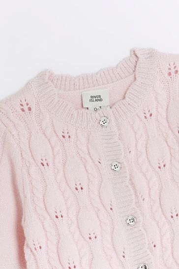Buy River Island Pink Baby Girls Peplum Cardi Set from Next Hungary