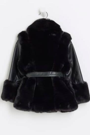 River island childrens 2025 faux fur coats jackets