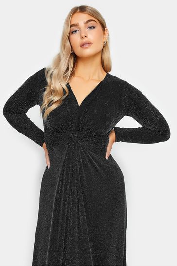 Buy M Co Silver Petite Twist Front Party Midi Dress from Next USA