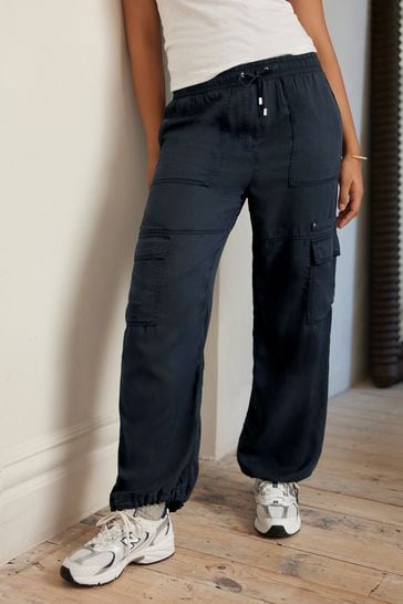 Navy blue cargo cheap pants for women