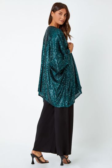 Embellished cape sales jacket