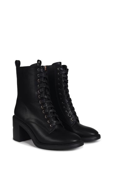 Lace up block heel boots outlet