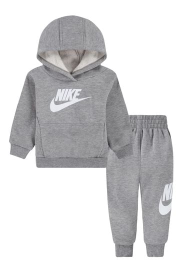 Nike Grey Infant Club Fleece Tracksuit Set