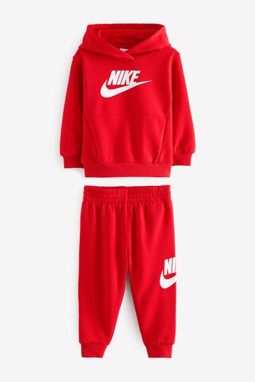 Nike Red Infant Club Fleece Tracksuit Set